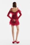  Váy đỏ ngắn tay dài MUST HAVE 