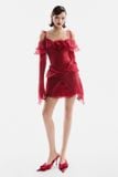  Váy đỏ ngắn tay dài MUST HAVE 