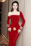  Váy đỏ ôm body GLAMDOLL 