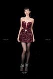  Váy đỏ sequin cúp ngực trái tim LONGNG 