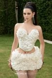  Váy hoa nổi 3D trái tim thiên nga MAEL FEMME 