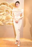  Váy kem dài dáng bút chì DATT 