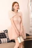  Váy ngắn hồng SHE 