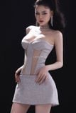  Váy ngắn tím kim tuyến LONGNG 