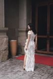  Váy ren xẻ tà 1 bên ONONMADE 
