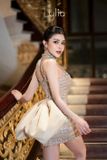  Váy sequin ngắn đính nơ to phía sau LYLIA 
