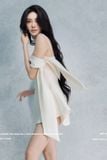  Váy trắng ngắn 2 dây cột nơ ngay tay LANE JT 