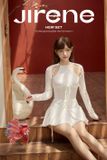  Váy trắng ngắn tay dài JIRENE 