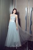  Váy voan xanh dương tà dài JOSEPHINE 