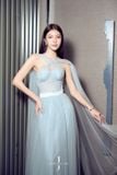  Váy voan xanh dương tà dài JOSEPHINE 
