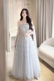  Váy xanh dương xoè dài ROSIE 