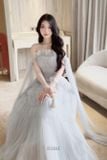  Váy xanh dương xoè dài ROSIE 