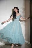  Váy cúp ngực tay ngắn cánh dơi tà phồng JOSEPHINE 