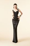  Set đen Chiara gồm áo và chân váy lụa dài MAEL FEMME 