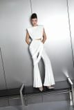  Set trắng áo sát nách và quần dài giả chân váy quấn ngang eo MAEL FEMME 