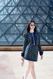  Set áo vest và chân váy xanh sọc vàng DARLING DIVA 