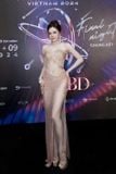 Váy nâu lưới đính đá xẻ đùi 1 bên BANDAGE DRESS 