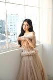  Váy nude cúp ngực corset phồng to LINH PHUNG 