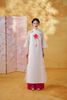 Cho thuê áo dài đính hoa 3d mẫu đơn hồng quần hồng đậm MADDY HATE ROSE trẻ trung