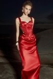  Set đỏ Chiara gồm áo và chân váy lụa dài MAEL FEMME 