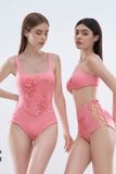  Set bikini 1 mảnh kết hợp choàng hồng NG 3.5 