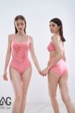  Set bikini 1 mảnh kết hợp choàng hồng NG 3.5 