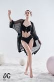  Set bikini kết hợp choàng đen NG 3.5 