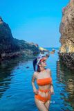  Set bikini lưới bụng cam NG 3.5 