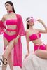  Set bikini lưới bụng hồng NG 3.5 