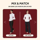  Áo Sơ Mi Nữ tay Bồng tổ kén Koalify By Teechic Chi tiết rút ngực tinh tế cùng hàng nút ánh vàng Dễ Phối Đồ Công Sở 