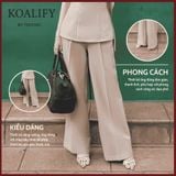  Quần Dài Nâu Koalify By Teechic Cao Cấp Dáng Suông Thời Trang Công Sở 