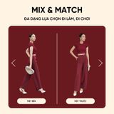  Áo Thun Croptop Màu Đỏ Rượu Koalify By Teechic Vải Co Giản Thoải Mái Dễ Phối Đồ Phong Cách Trẻ Trung 