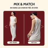  Váy Ren Suông Đính Hoa Kèm Đầm Lót Màu Be Koalify By Teechic Dáng Suông Họa Tiết Hoa 3D Thanh Lịch Thời Thượng 