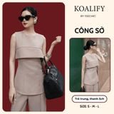  Áo Bèo Cúp Nâu Koalify By Teechic Cao Cấp Dáng Suông Ôm Nhẹ Thời Trang Công Sở 