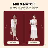  Váy Liền Hai Dây Đầm Lụa Crepe Phối Sheer Màu Kem Koalify By Teechic Dáng Xoè Thanh Lịch Thời Thượng 