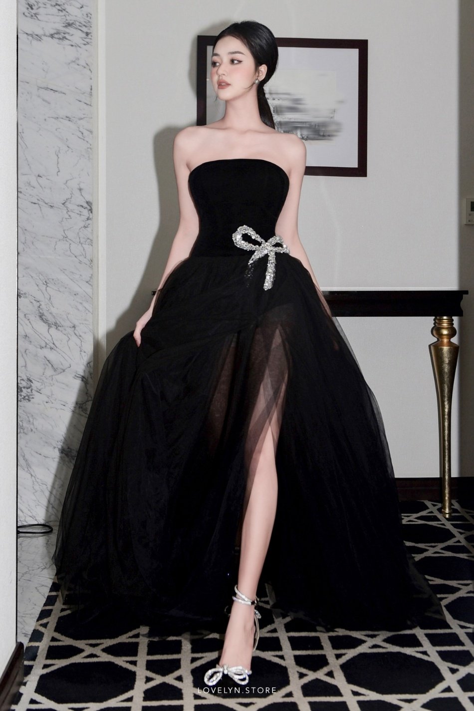 Váy đen công chúa LOVELYN – Hizu Dress Up