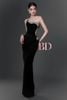 Váy đen dài chéo dây 1 bên vai khoét eo BANDAGE DRESS dự tiệc sang chảnh