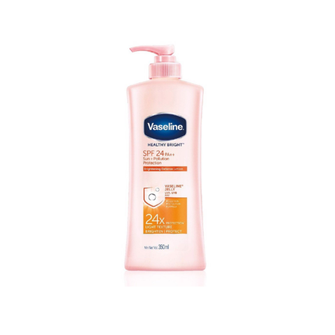 Sữa Dưỡng Thể Vaseline Chống Nắng Và Sáng Da 350ml Healthy Bright Sun + Pollution Protection Body Lotion Spf 24 Pa++