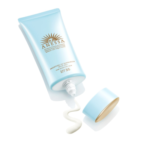 Gel Chống Nắng Anessa Cho Da Nhạy Cảm & Trẻ Em Moisture Uv Sunscreen Mild Gel For Sensitive Skin Spf35/Pa+++ 90G