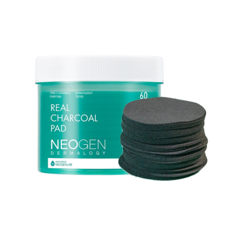 Tẩy Da Chết Than Tre Se Khít Lỗ Chân Lông Neogen Dermalogy Real Charcoal Pad 150ml 60 Pads