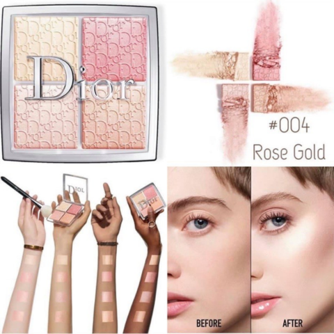 Bảng Má Hồng & Highlight Dior #004 Rose Gold 4 Ô