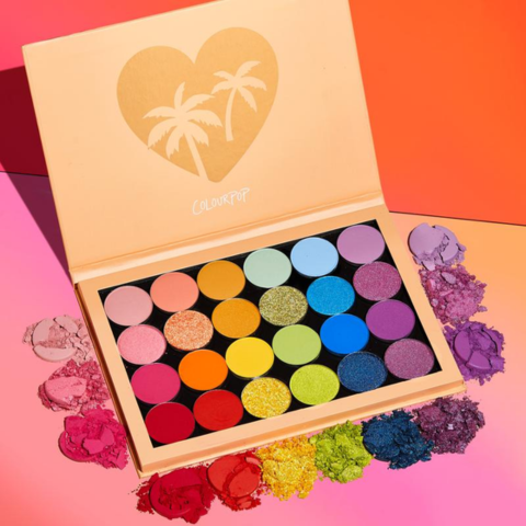 Bảng Phấn Mắt Colourpop She's Rainbow Trái Tim Cây Dừa