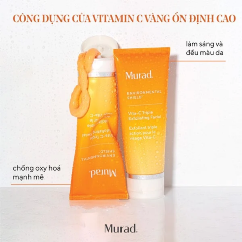 Tẩy Tế Bào Chết Da Nám, Thâm Mụn Murad Vita - C Triple Exfoliating Facial 80ml