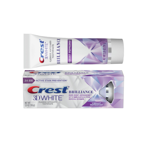 Kem Đánh Răng Crest 3D White Brilliance Toothpaste 110G