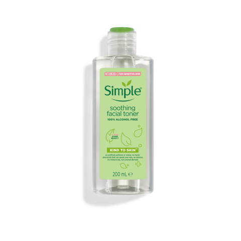 Nước Hoa Hồng Simple Làm Dịu Da & Cấp Ẩm 200Ml Kind To Skin Soothing Facial Toner