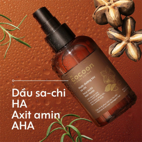 Nước Dưỡng Tóc Sa-Chi Cocoon Inca Inchi Hair Tonic 140ml