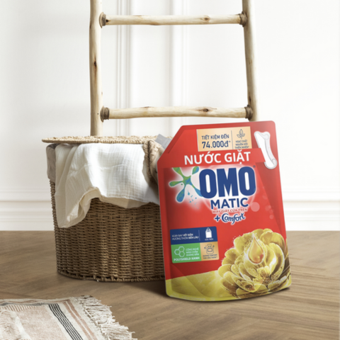 Omo Nước Giặt Comfort Tinh Dầu Thơm Cửa Trên 3.6Kg