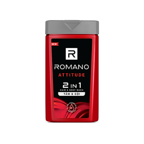 Sữa Tắm Gội 2 In 1 Romano 180G