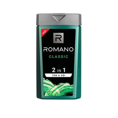 Sữa Tắm Gội 2 In 1 Romano 180G