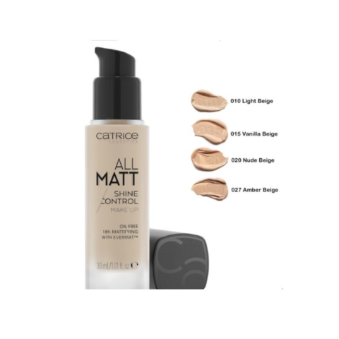 Kem Nền Catrice All Matt Shine Control Make-Up 30ml #010 Neutral Light Beige